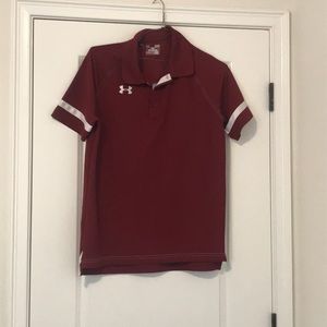 Garnet Loose Fit Under Armor Heat Gear Polo